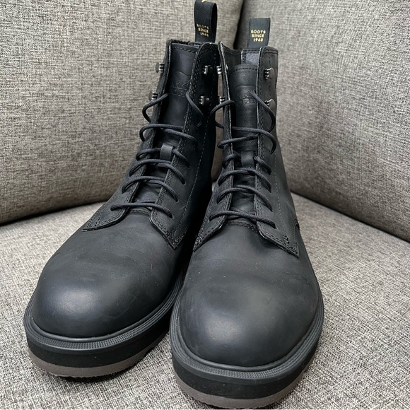 SOREL Hi-Line Waterproof Lace-Up Boot Black Jet Size 8.5 US - Picture 7 of 15